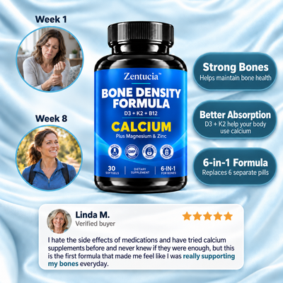 Zentucia™ Liposomal Bone Density Complex | Complete Wellness Formula