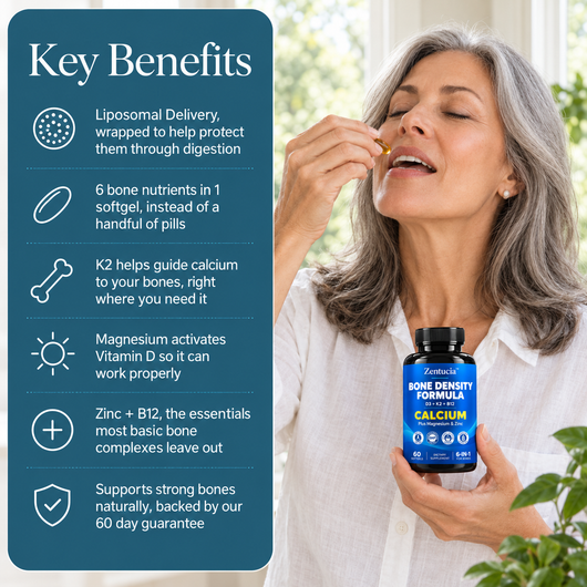 Zentucia™ Liposomal Bone Density Complex | Complete Wellness Formula
